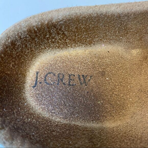 J CREW, Suede sandals, brass buckles, Aqua, sz 10 - Picture 4 of 7